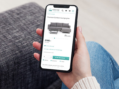Onlineshop für viplounge Home & Garden AG